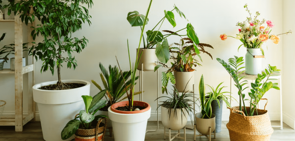 Indoor plants collection.