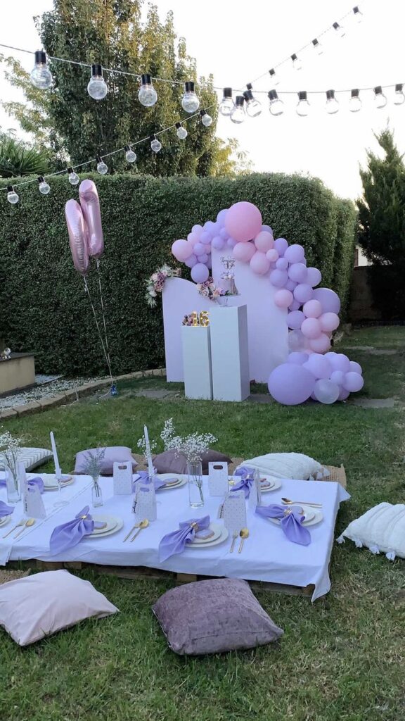 Lavender Balloon Arch