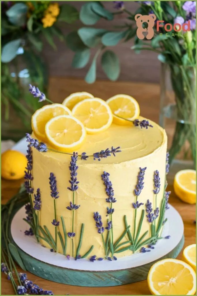 Fresh Lemon Themed Cake