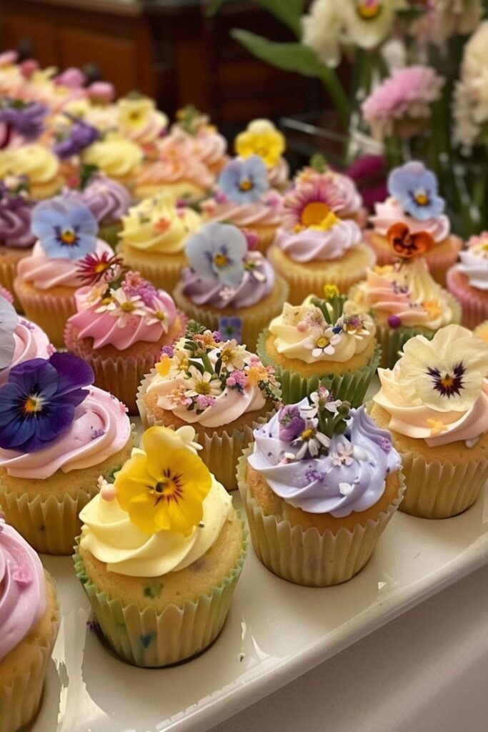 Different Colors Cupcakes