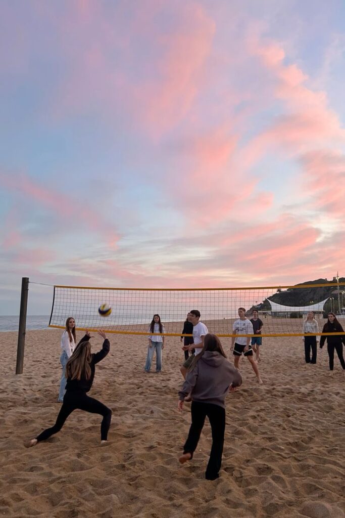 Volleyball and Frisbee Fun