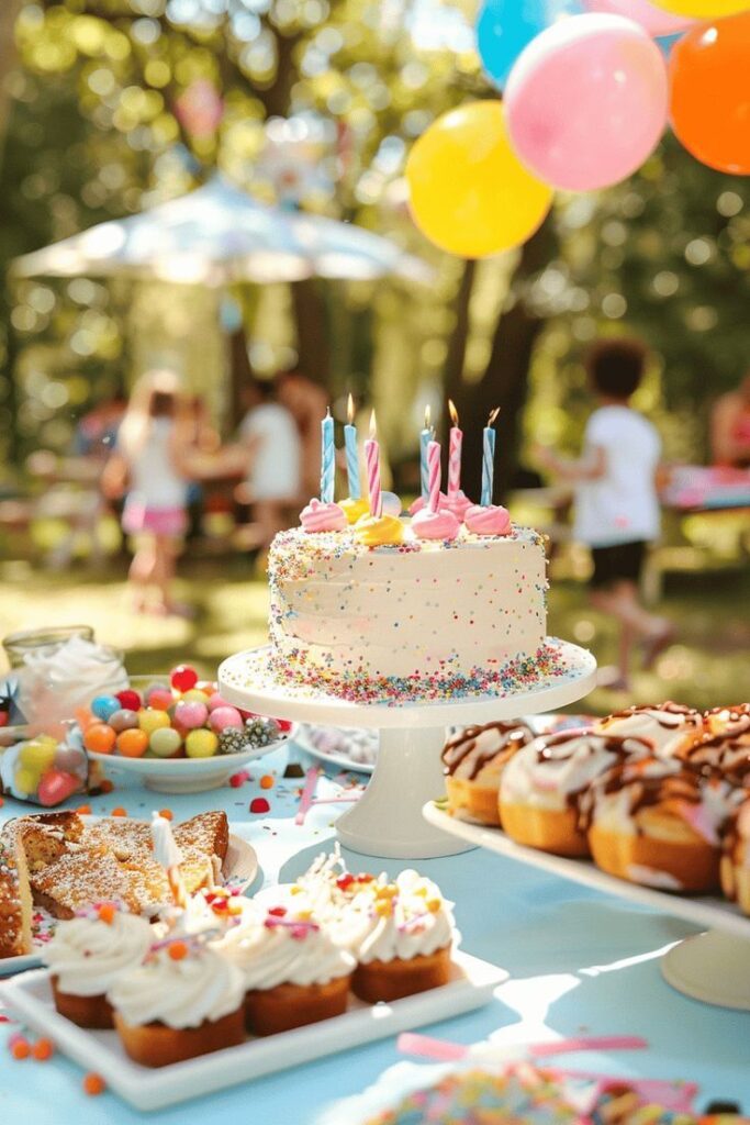 Multi-Color Sprinkle Drip Cake