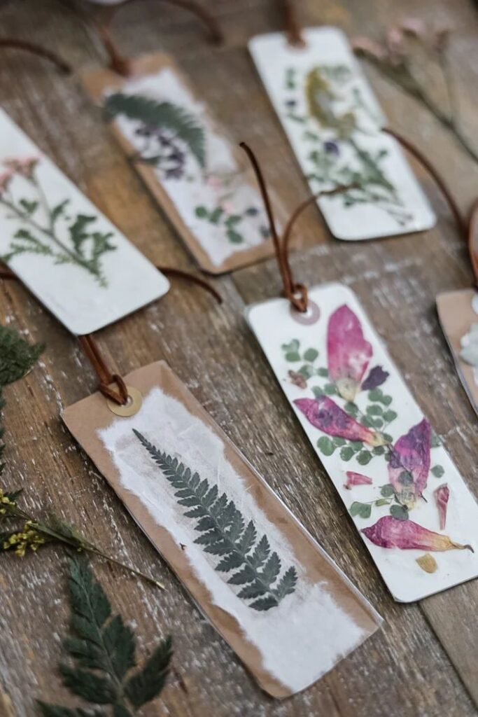 Flower Pressed Bookmarks