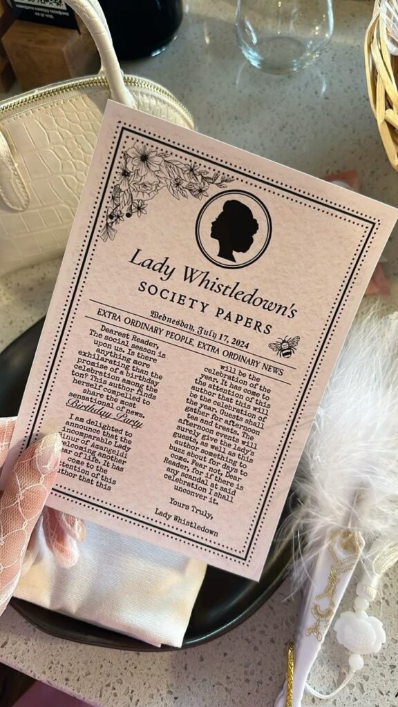 Bridgerton-Inspired Invitations