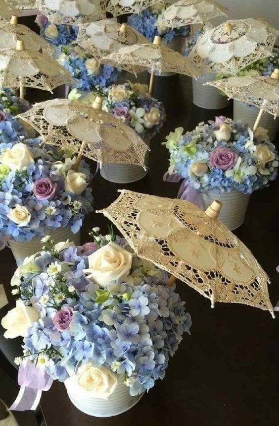 Blue Hyacinth Table Bouquets