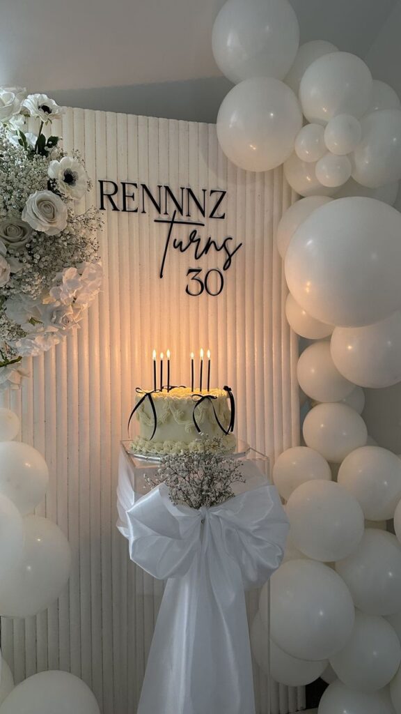White Party Elegant Birthday Theme