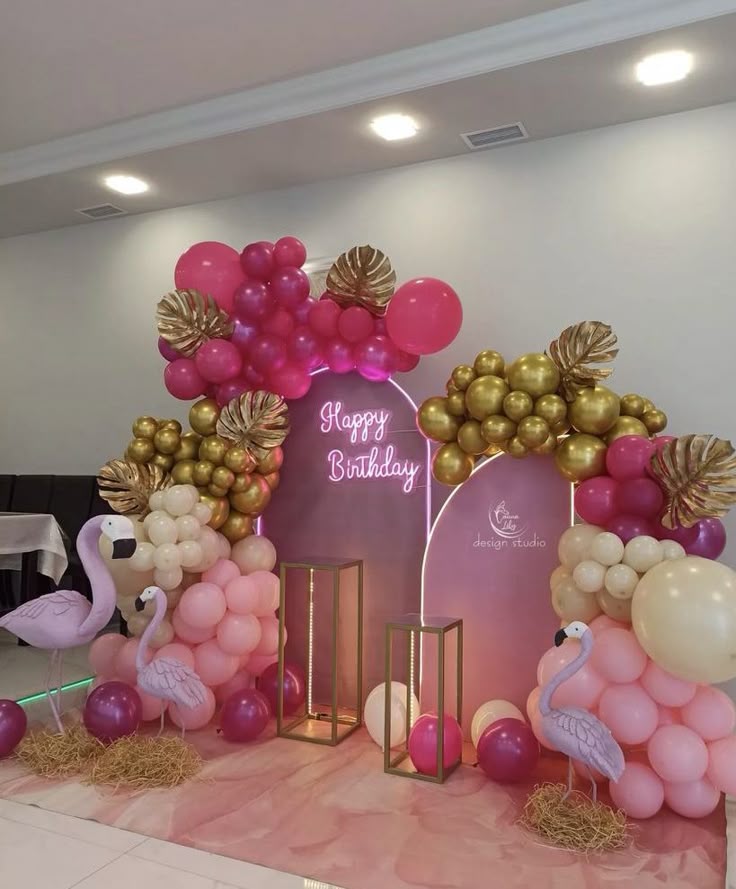 Pink Paradise Elegant Birthday Theme