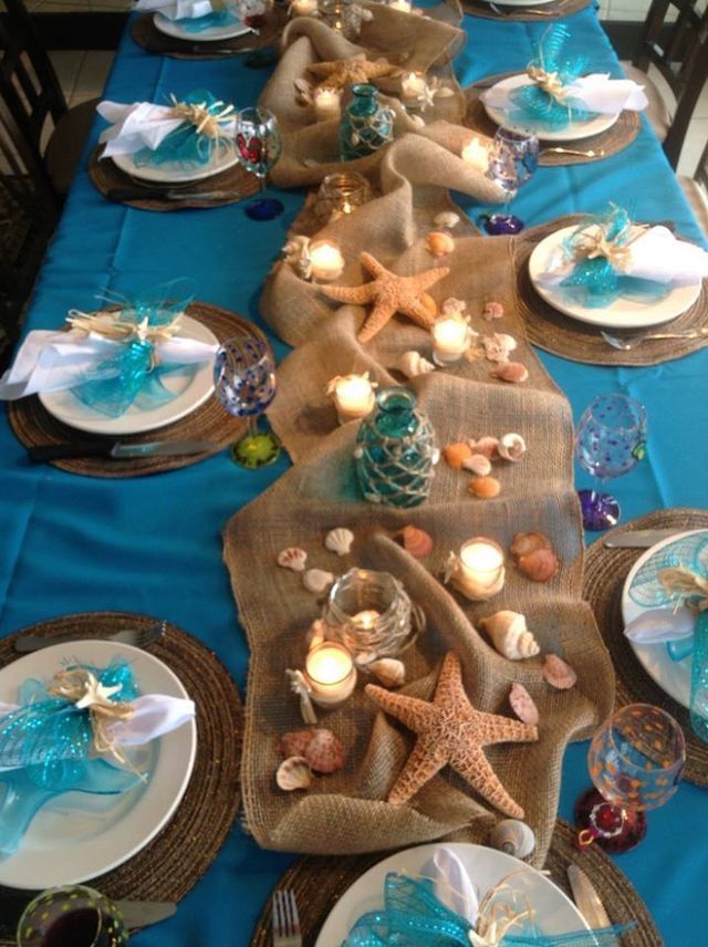 Seashell Centerpiece Styling