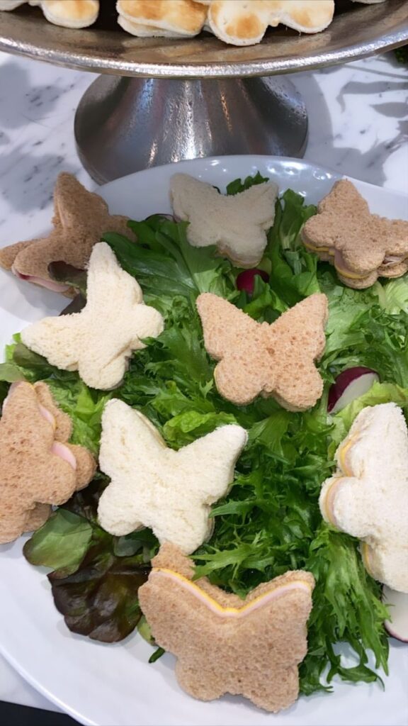 Butterfly-Shaped Cheese Sandwiches 