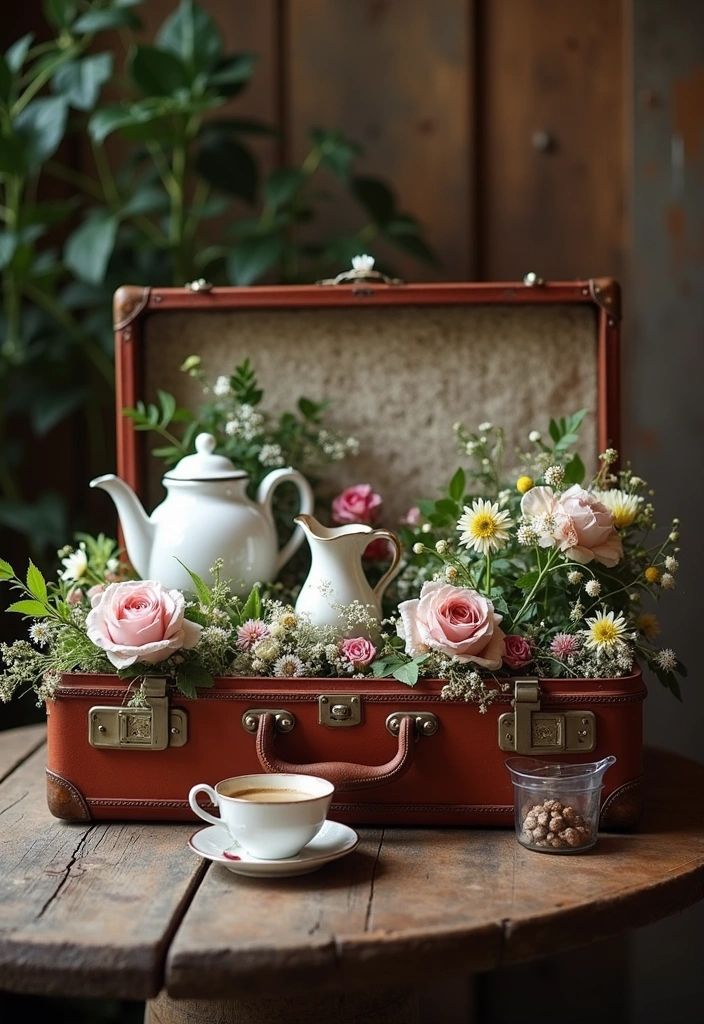 Ornate Teapot Centerpiece