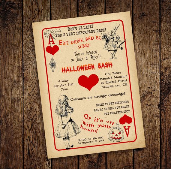 Playing-Card Style Invitations