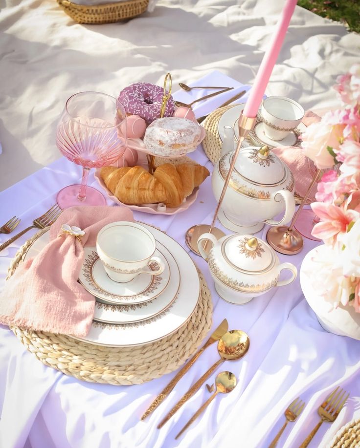 Picnic-Style Tea Spread