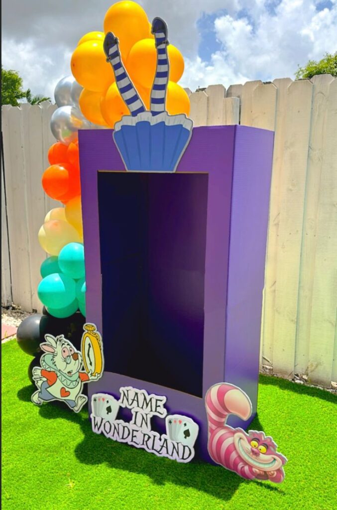 Wonderland Photo Booth Corner